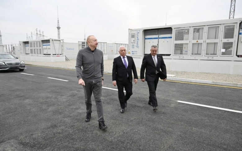 Prezident “Abşeron” Batareya Enerji Saxlanc Mərkəzinin açılışında - FOTOLAR