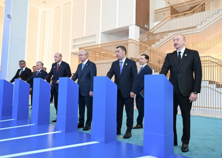 İlham Əliyev Türk Sivilizasiyası Mərkəzinin təməlqoyma mərasimində iştirak edib - FOTO