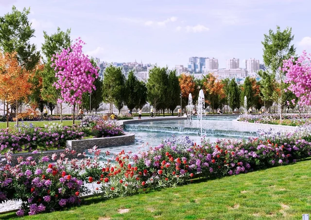 Bakıda yeni park salınır - Foto