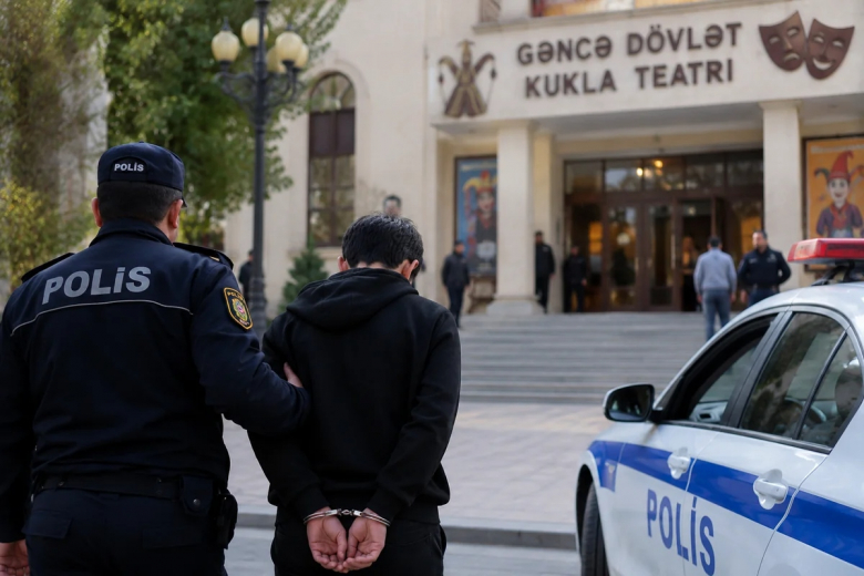 Gəncədə teatrın mühafizəçisi bıçaqlandı: 15 yaşlı oğlan saxlanıldı